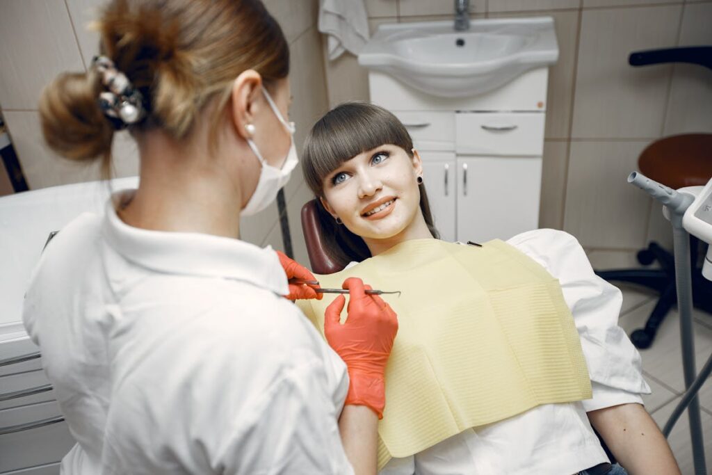 A Woman on a Dental Check-up